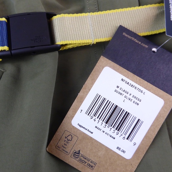 North Face Class V Belted Utility Zip Front Dress - Picture 7 of 12